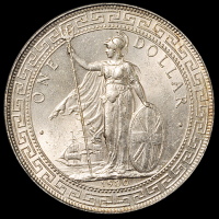 1902、1930年香港“站人”壹圆银币各一枚，均为PCGS MS62