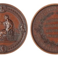1876年美国费城世界博览会纪念铜章一枚