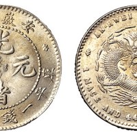 1897年安徽省造光绪元宝库平一钱四分四厘银币一枚