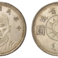 孙中山像民国17年壹圆甘肃省造 近未流通