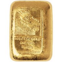 香港汇丰银行一两金锭一枚