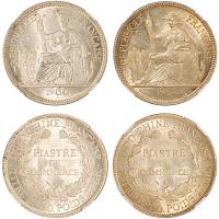 1900/1903法国坐洋各1枚MS63