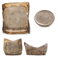 清代江西“道光二十五年五月 兴国县 伍拾两 匠朱森”方宝 完美品