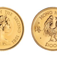 1981年香港生肖鸡金币一枚