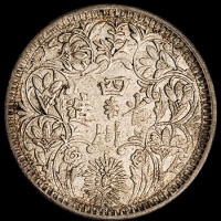 1919年四川省造西康版光绪像一卢比银币一枚，“低领大头”版，深打，近未使用品
