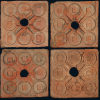 五铢 陶范一组4件