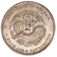 1898年四川省造光绪元宝库平三钱六分银币一枚