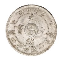 1901年辛丑吉林省造光绪元宝库平一钱四分四厘银币二枚