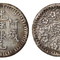 1894年新疆阿城光绪银元二钱一枚