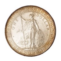 1900年、1909年香港“站人”壹圆银币各一枚