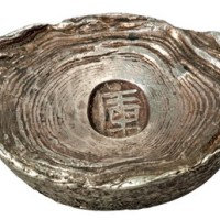清代贵州“库”二两螺纹银锭一枚