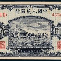 一版币贰拾圆打场1枚PMG63