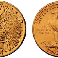 1914年美国10元金币