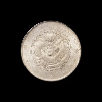 1901年辛丑江南省造光绪元宝库平七钱二分银币一枚，背错配壬寅龙，PCGS AU55