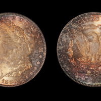 1880年摩根壹圆银币MS67