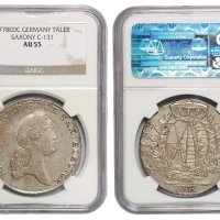 1778年德国萨克逊国王像1 Taler银币一枚