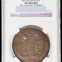 1916年洪宪元年开国纪念臆造银币一枚，NGC AU DETAILS