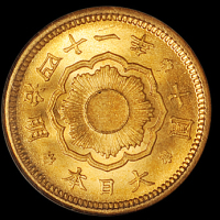 明治四十一年日本十圆金币一枚, NGC MS65
