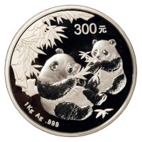 2006年一公斤熊猫纪念银币一枚