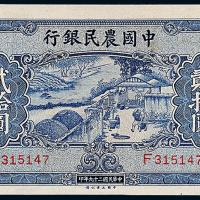 中国农民银行大业版贰拾圆1枚