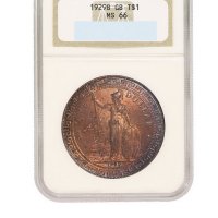 1929年香港“站人”壹圆银币一枚