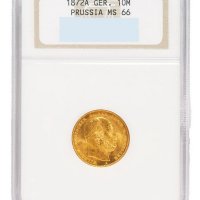 1872年德国普鲁士1/10盎司金币一枚