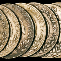 1860－1892年墨西哥鹰洋一组十枚，极美品