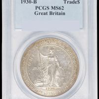 1911、1930年香港“站人”壹圆银币各一枚，NGC、PCGS MS62