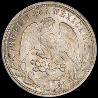 1898年墨西哥鹰洋银币一枚，PCGS MS63