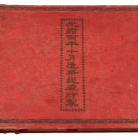 清光绪丙午年十月造币总厂印制《五洲各国金币四品图样》一册，其中包括埃及、英国、法国、德国、俄国、意大利、西班牙、奥国、比利时、瑞士、瑞典、丹马（麦）、荷兰、美国、日本、印度、锡兰、新加坡等各国硬币样本