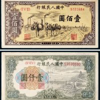 第一版人民币一组二枚