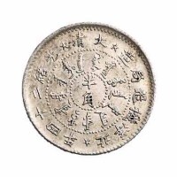 光绪二十四年北洋机器局造半角银币一枚