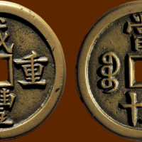 “咸丰重宝”背“宝源当五十”母钱