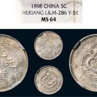 1899年浙江省造光绪元宝三分六厘银币（LM286）