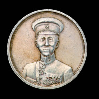 1936年张学良像白色合金纪念章一枚