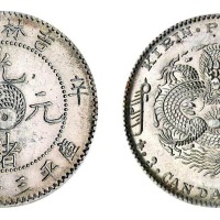 1901年辛丑吉林省造光绪元宝太极图库平三钱六分银币一枚