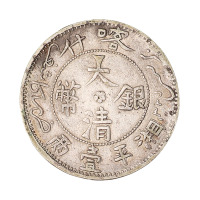 1907年喀什大清银币湘平壹两一枚