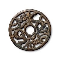 双龙镂空花钱一组二枚