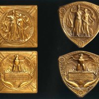 1904年美国圣路易斯世界博览会官方最高等级参展奖章两枚