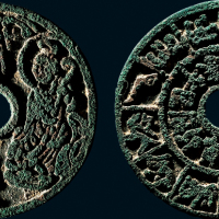 神仙人物背十二生肖花钱