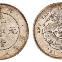 光绪二十九年北洋造光绪元宝库平七钱二分银币一枚