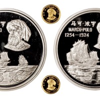 1983年马克·波罗纪念币四枚