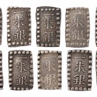 1736-1818年日本一朱银十枚