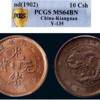 1902年江南省造光绪元宝十文铜币