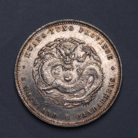 1891年广东省造光绪元宝库平三钱六分银币一枚