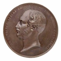 1851年第一届世博会（英国伦敦.万国工业产品博览会）阿尔伯特亲王荣誉铜质奖章一枚