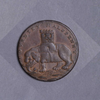1793年英国铜币一枚（典型名誉品）
