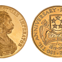 1915年奥匈帝国金币一枚