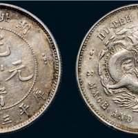 1895年湖北省造光绪元宝三钱六分银币（LM183）