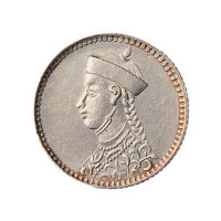 1903年四川省造光绪像1/4卢比银币一枚